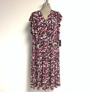 New Jessica Howard Dress Floral Easy Fit and Flare Plus Sizes 20W 22W 24W